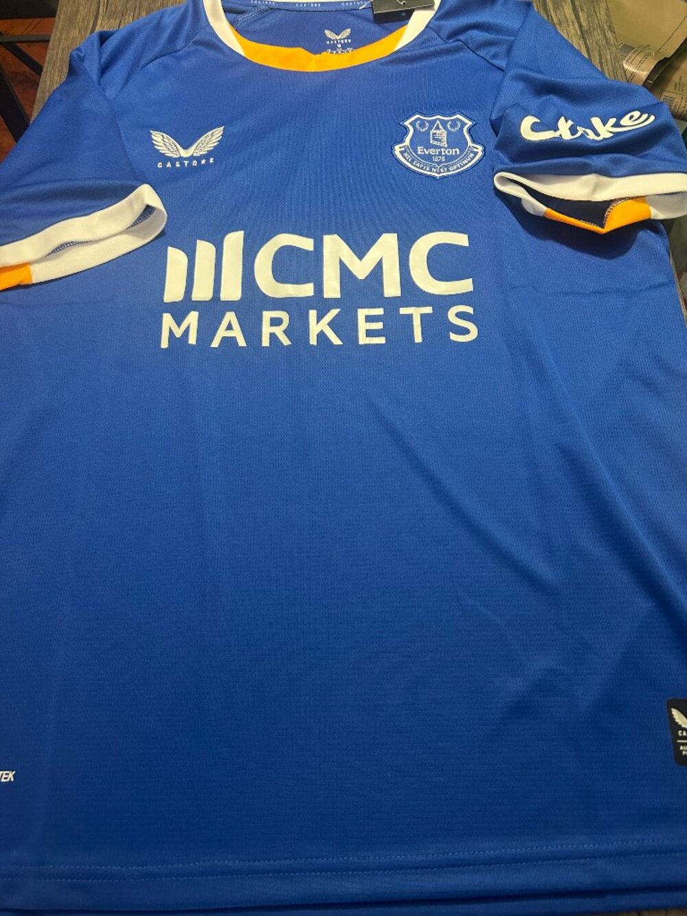 ENGLAND Premier EVERTON FC Men;s JERSEY Sz M,L,XL,2XL by Castore